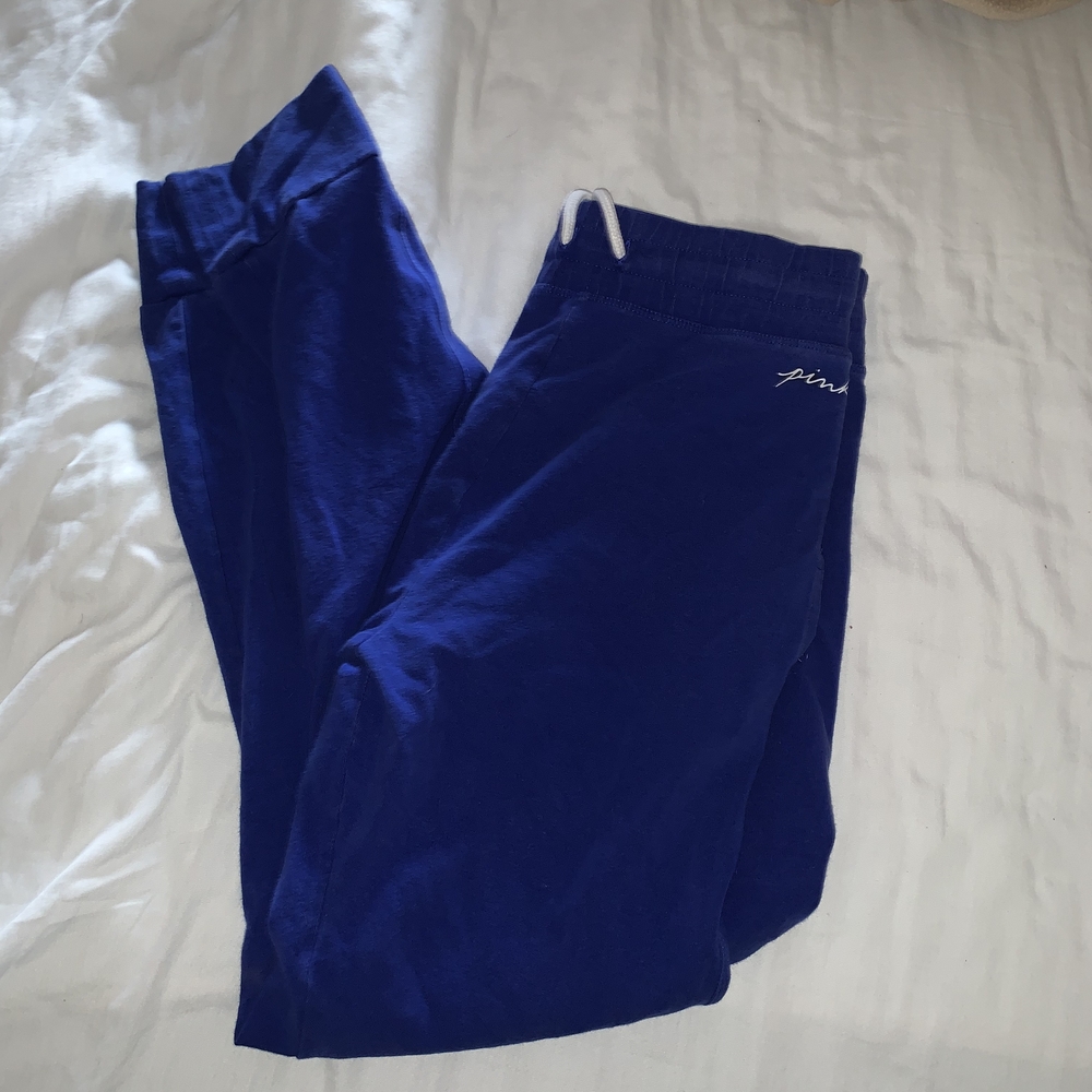 PINK Victoria's Secret Royal Blue Joggers